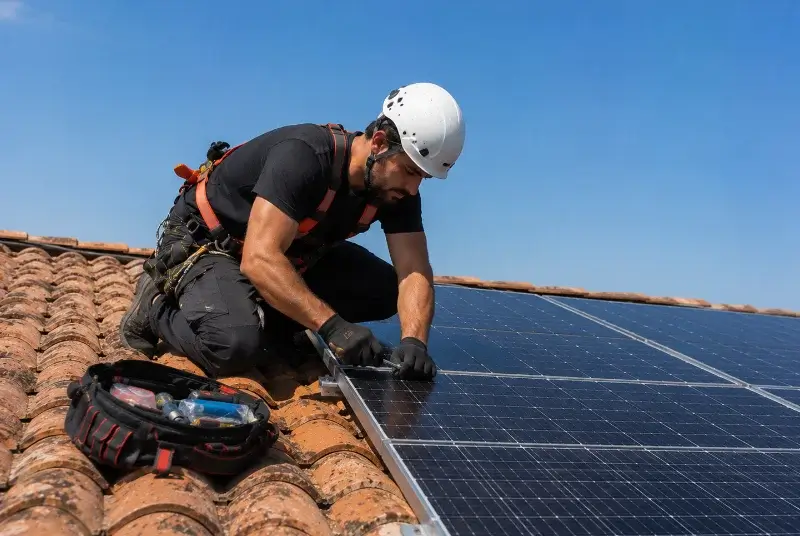 Maintenance et monitoring de panneaux solaires à Locminé